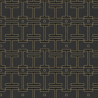 Tapet cu model geometric într-o cameră de zi elegantă