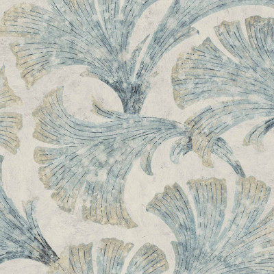 Tapet cu design floral albastru, ideal pentru decorarea interioară