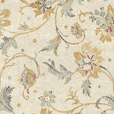 Tapet floral cu aspect mozaic