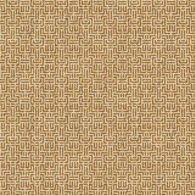 Tapet geometric curry în decor interior