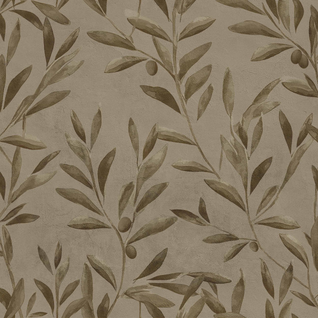 Tapet floral maro cu design elegant în interior
