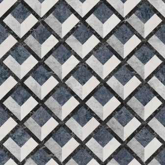 Tapet decorativ cu design geometric în tonuri de gri și negru