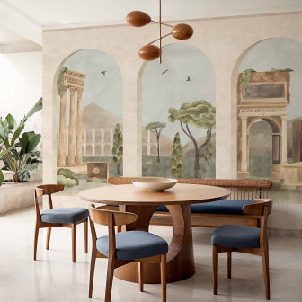 Tapet decorativ cu design de peisaj clasic