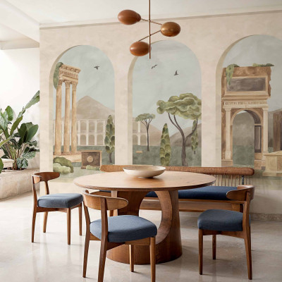 Tapet decorativ cu design de peisaj clasic