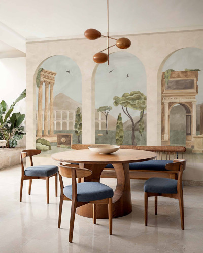Tapet decorativ cu design de peisaj clasic