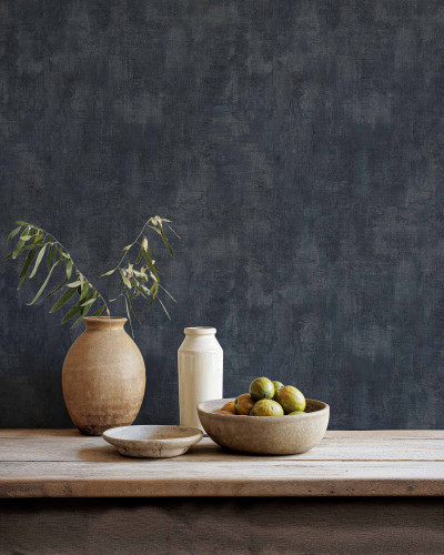 Tapet albastru texturat cu detalii decorative