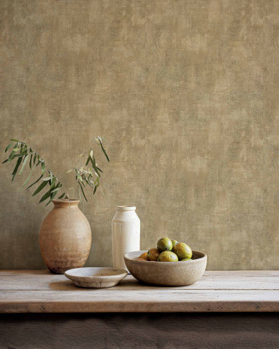 Tapet texturat bej în decor rustic