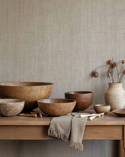 Tapet texturat în nuanțe neutre, ideal pentru un decor interior elegant