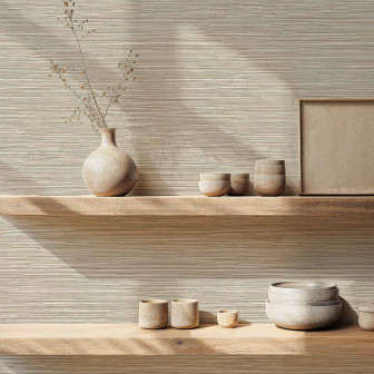 Tapet cu aspect de ratan, textură naturală, design interior