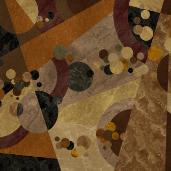 Tapet decorativ cu model abstract auriu și maro