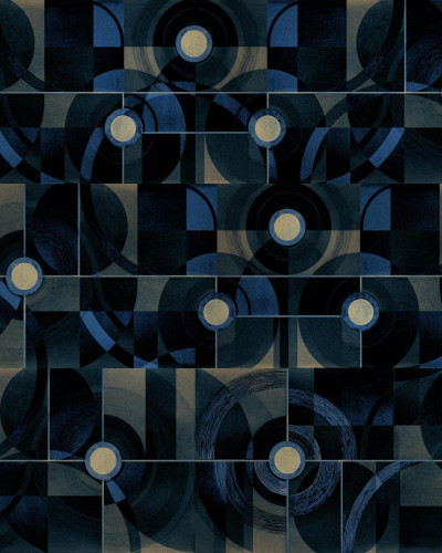 Tapet geometric cu design modern