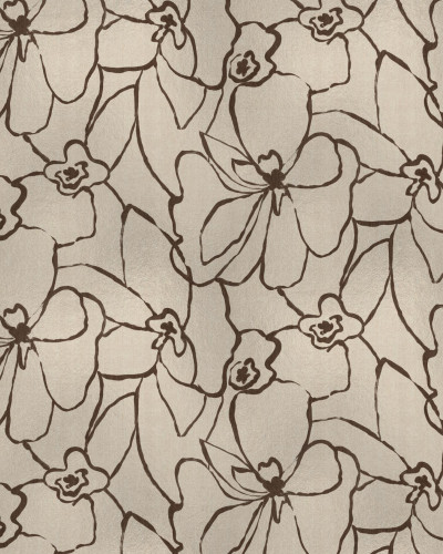 Tapet floral elegant în baie