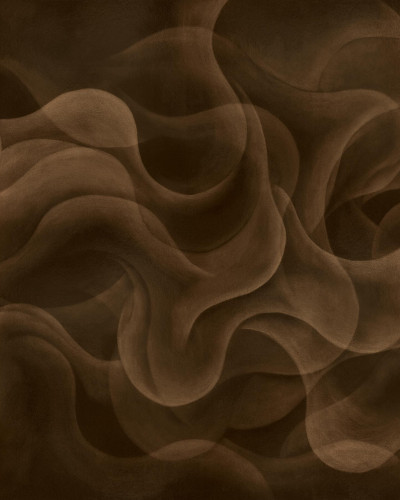 Fototapet abstract auriu într-o bucătărie modernă