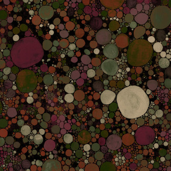 Fototapet abstract cu cercuri multicolore într-o baie modernă