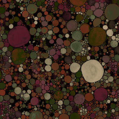 Fototapet abstract cu cercuri multicolore într-o baie modernă