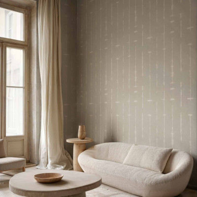 Tapet cu model minimalist într-un interior elegant