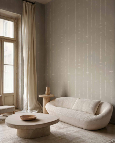 Tapet cu model minimalist într-un interior elegant