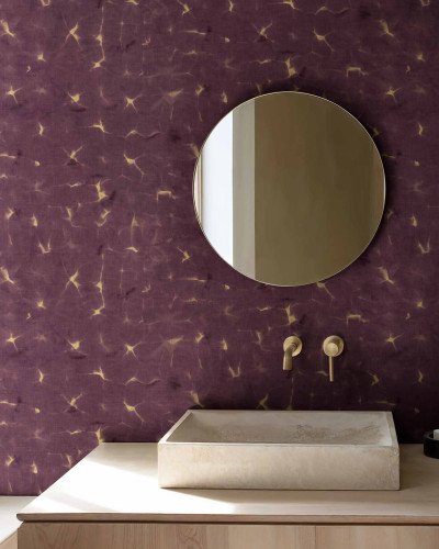 Tapet decorativ abstract în nuanțe de prună