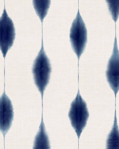 Tapet cu model indigo în decor de dormitor