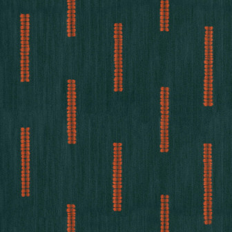 Tapet verde cu model geometric portocaliu într-un birou modern