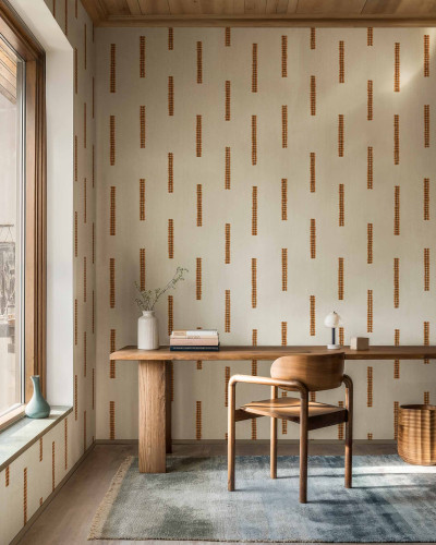 Tapet cu model natural in design interior elegant