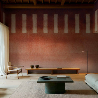 Tapet decorativ cu model abstract în nuanțe de prune