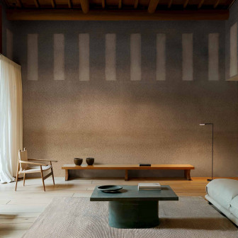 Tapet elegant cu model subtil într-un living modern