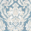 Venetian Damask, Sapphire, Coordonne, 5mp / rola