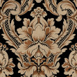 Venetian Damask, Onyx, Coordonne, 5mp / rola