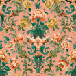 Aranjuez Damask, Peach, Coordonne, 5mp / rola