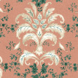 French Damask, Peach, Coordonne, 5mp / rola