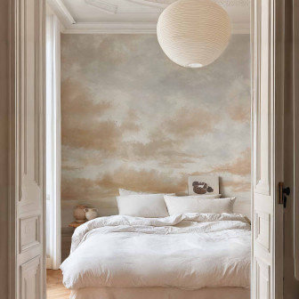 Tapet decorativ cu nori cumulus, design elegant