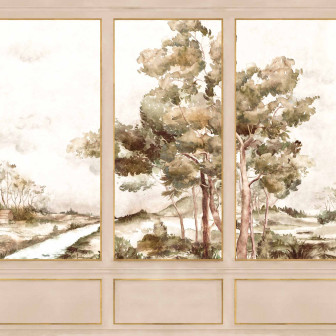 Tapet cu design elegant, inspirat de natură.