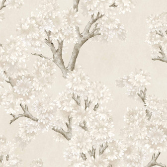 Tapet floral pentru un decor rafinat Tapet floral elegant cu arbuști