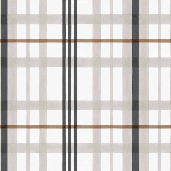 Tapet cu design în carouri Clans-Check, Black Tapet cu design în carouri negre într-o cameră decorată