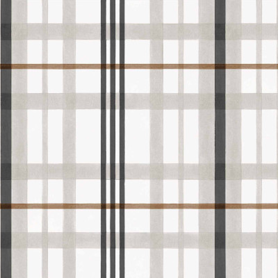 Tapet cu design în carouri negre într-o cameră decorată