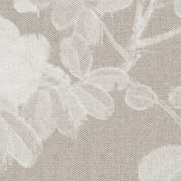 Tapet floral pastel într-o cameră amenajată modern
