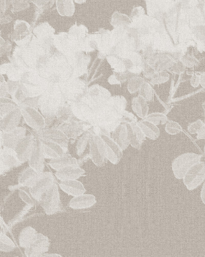 Tapet floral pastel într-o cameră amenajată modern