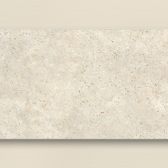 Wallpaper cu design modern, cu aspect de ciment, in nuante de bej, intr-un living cu canapea si fotolii.