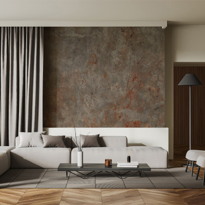 Fototapet cu textură de agată și accente roșii, decorativ pentru interior