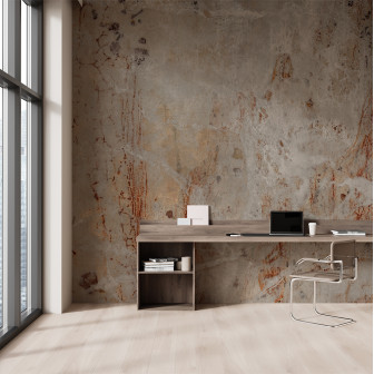 Fototapet decorativ cu aspect de textură minerală într-un birou modern