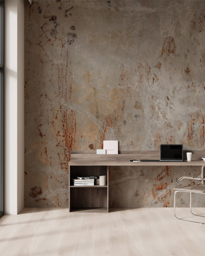Fototapet decorativ cu aspect de textură minerală într-un birou modern