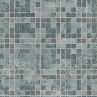 Tapet ceramic albastru în baie