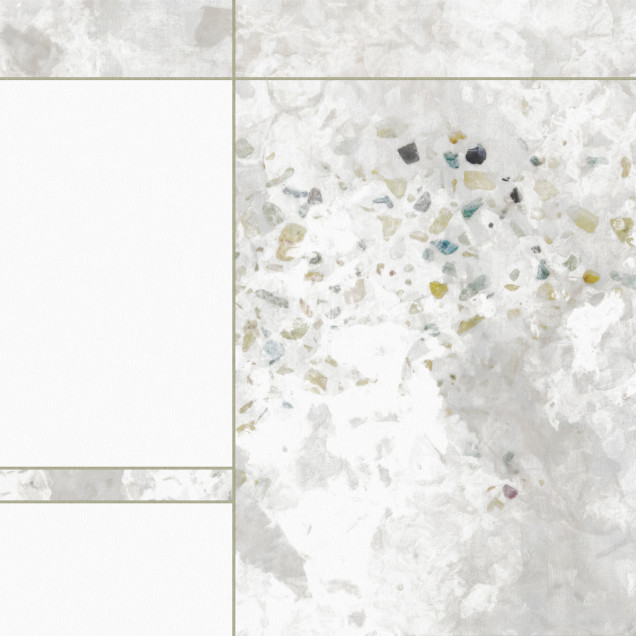 Tapet cu design abstract într-o sufragerie modernă