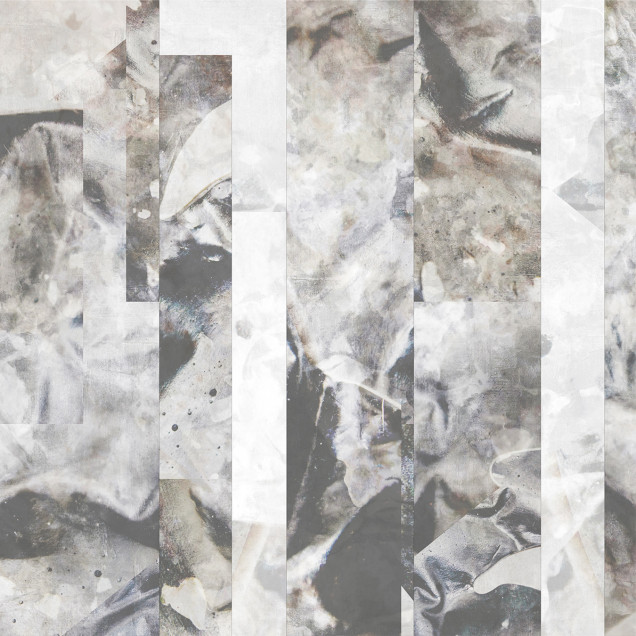 Fototapet abstract cu design modern într-un living
