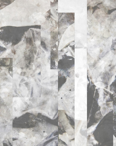 Fototapet abstract cu design modern într-un living