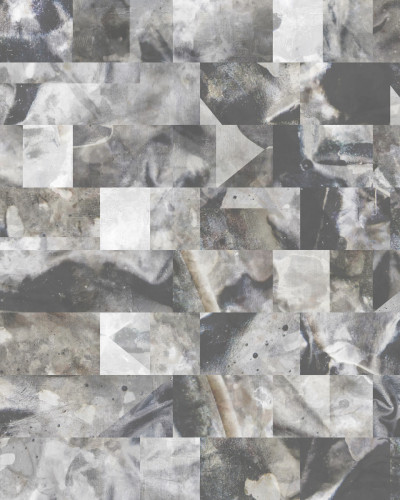 Tapet decorativ cu model abstract în tonuri neutre
