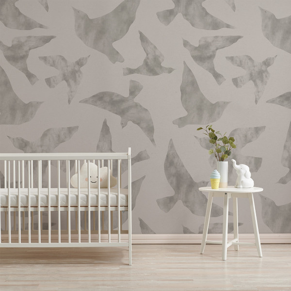 Lovely Doves Beige Light, Dream Prints