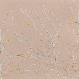 Tapet decorativ floral roz cu detalii delicate