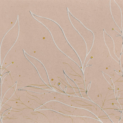 Tapet decorativ floral roz cu detalii delicate